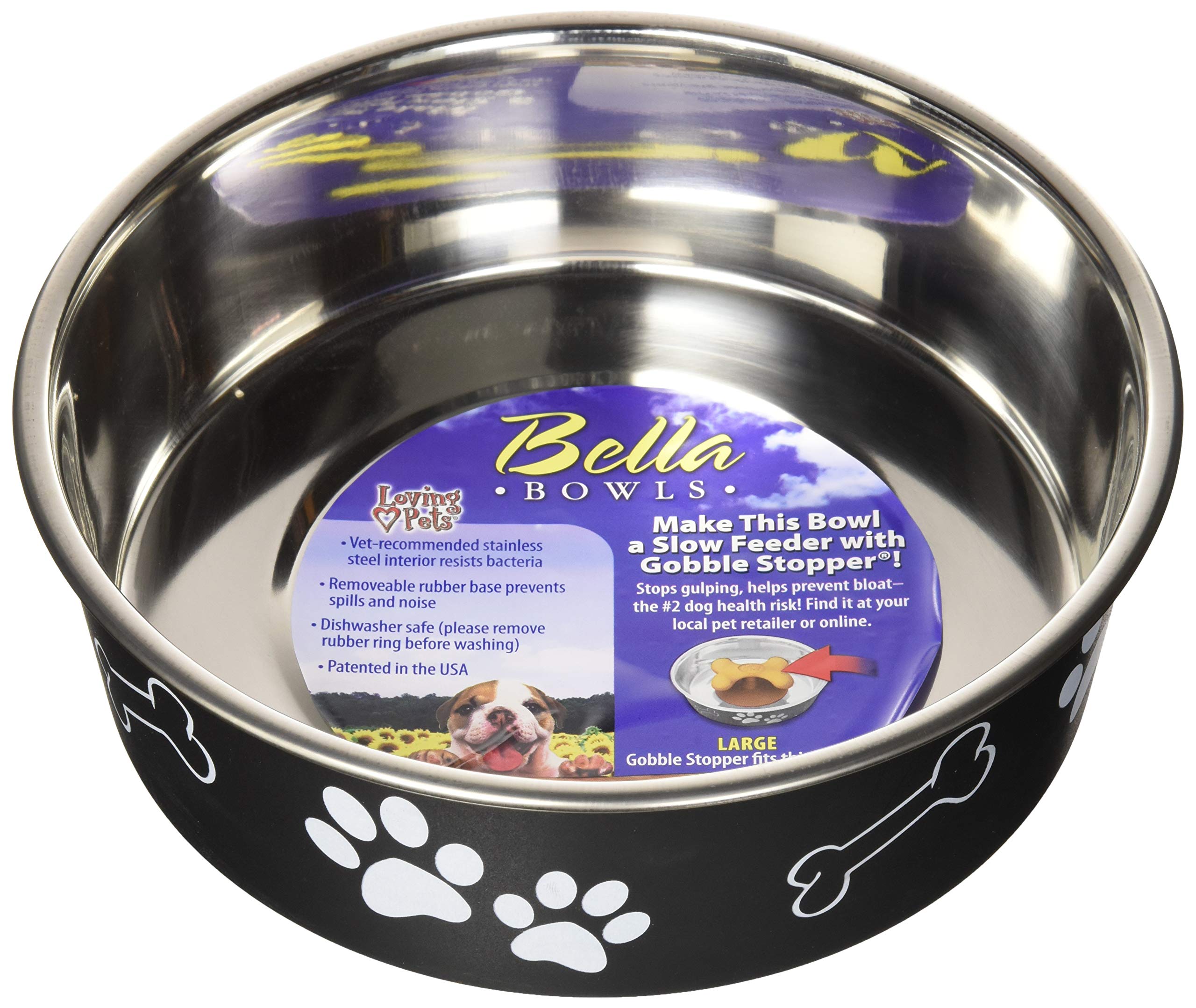 Loving Pets Bella Bowl for Dogs, Extra Large, Espresso