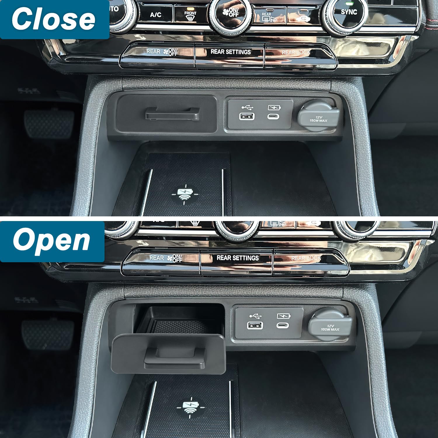PIMCAR Upgraded Design Center Console Organizer For Hyundai Tucson
