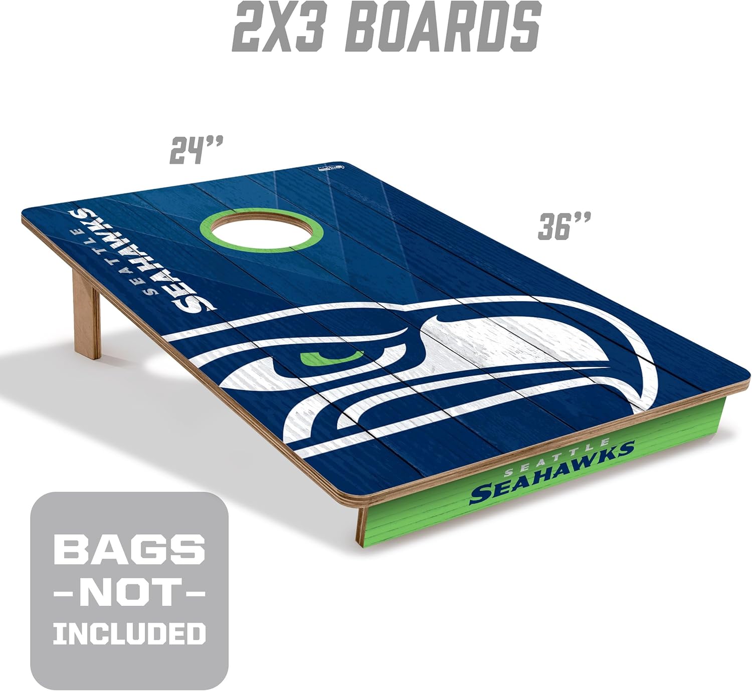 YouTheFan NFL 2’ x 3’ Wood Cornhole Game