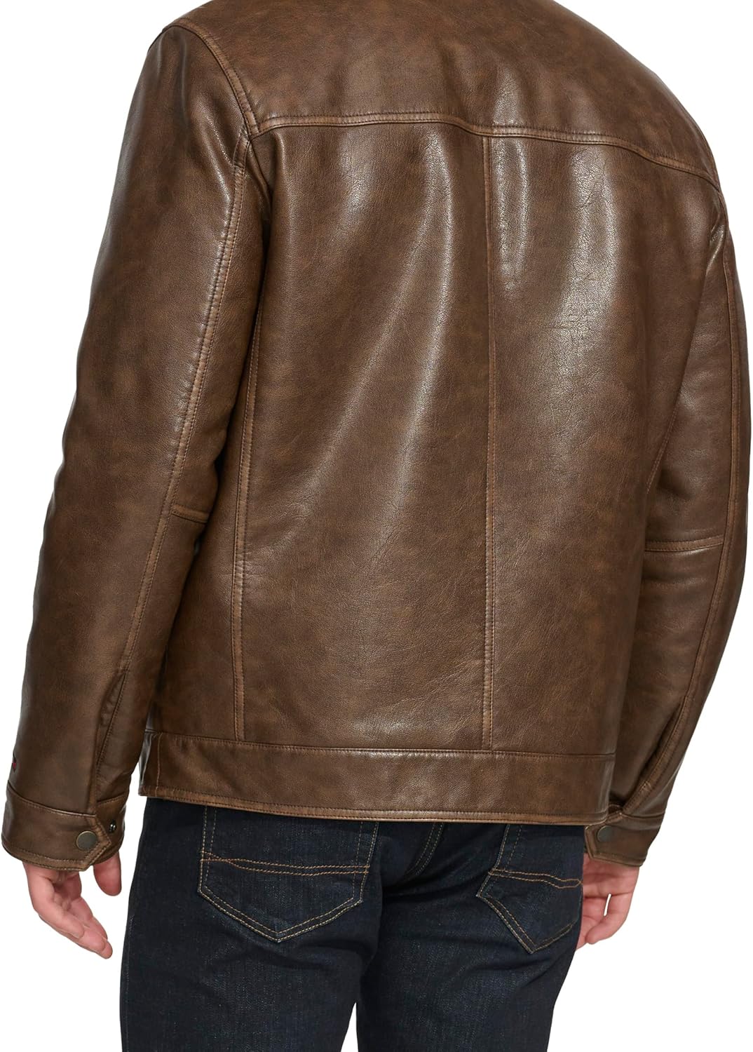 Tommy Hilfiger Men's Tommy Hilfiger Men's Classic Faux Leather Jacket