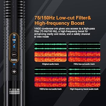 美品❣️COMICA VM30 ガンマイク ワイヤレス Amazon.com: COMICA VM30 Shotgun Microphone, with Wireless