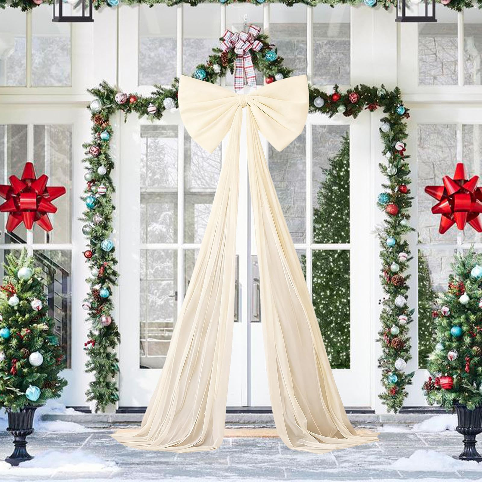 Grandi Fiocchi di Velluto per Albero di Natale 51 x 180 cm Gigante
