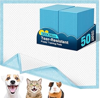 VJJ Puppy Pads XL 30"x36", 50 Count Pee Pads for Dogs Large for Doggie&Cats, Disposable Dog Pee Pads Extra Large, X-Large ...