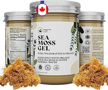 Amazon.com: HAPPY FOX Organic Sea Moss Gel Made from Real Seamoss