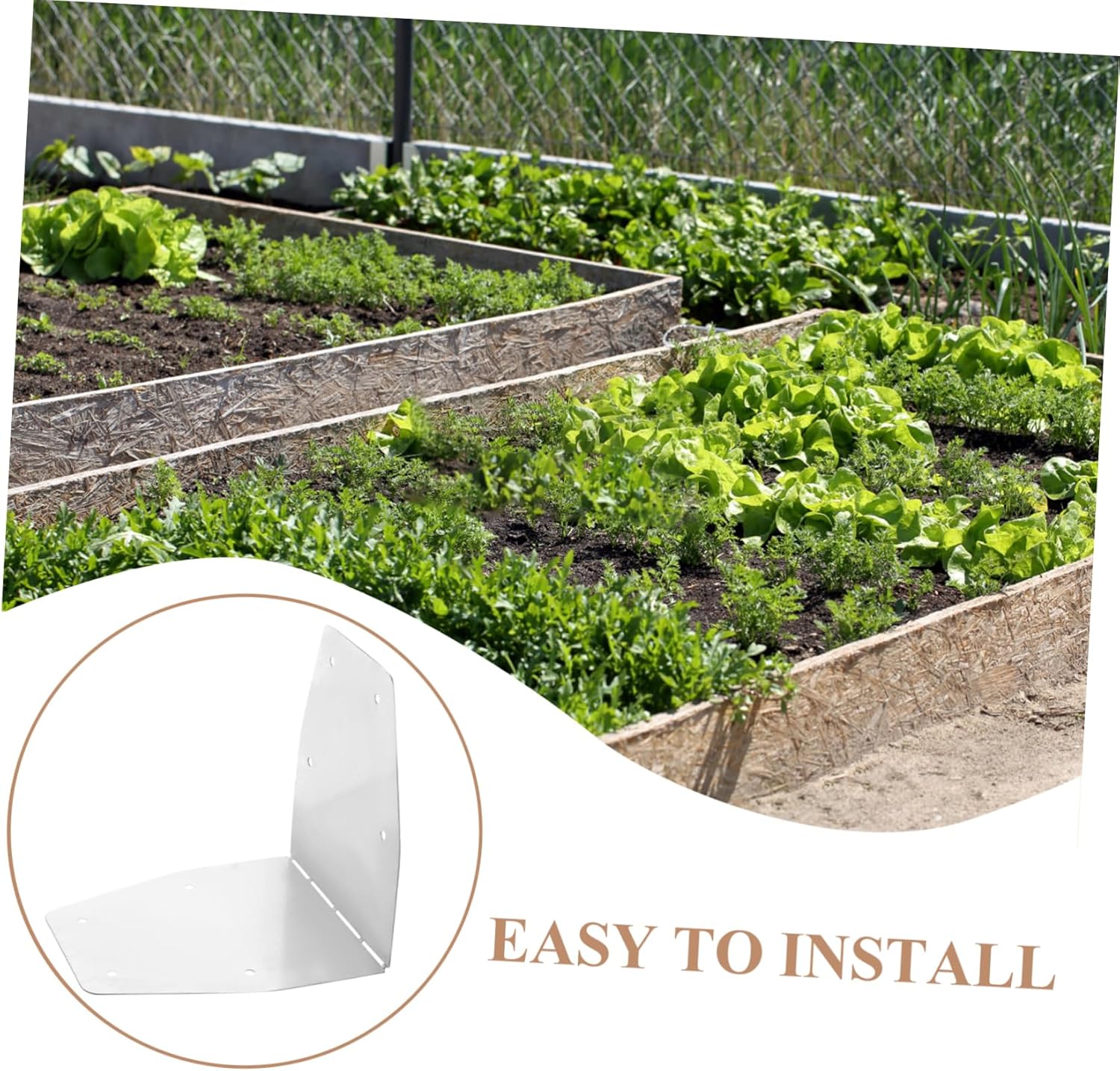 Garden Bed Corner Brackets Raised Bed Corners Connectors Multi-Purpose Furniture Brackets Heavy Duty Metal