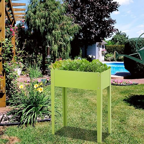 Miniatura 5 de Giantex macetero alto, elevado, para plantas, para jardín, para aire libre
