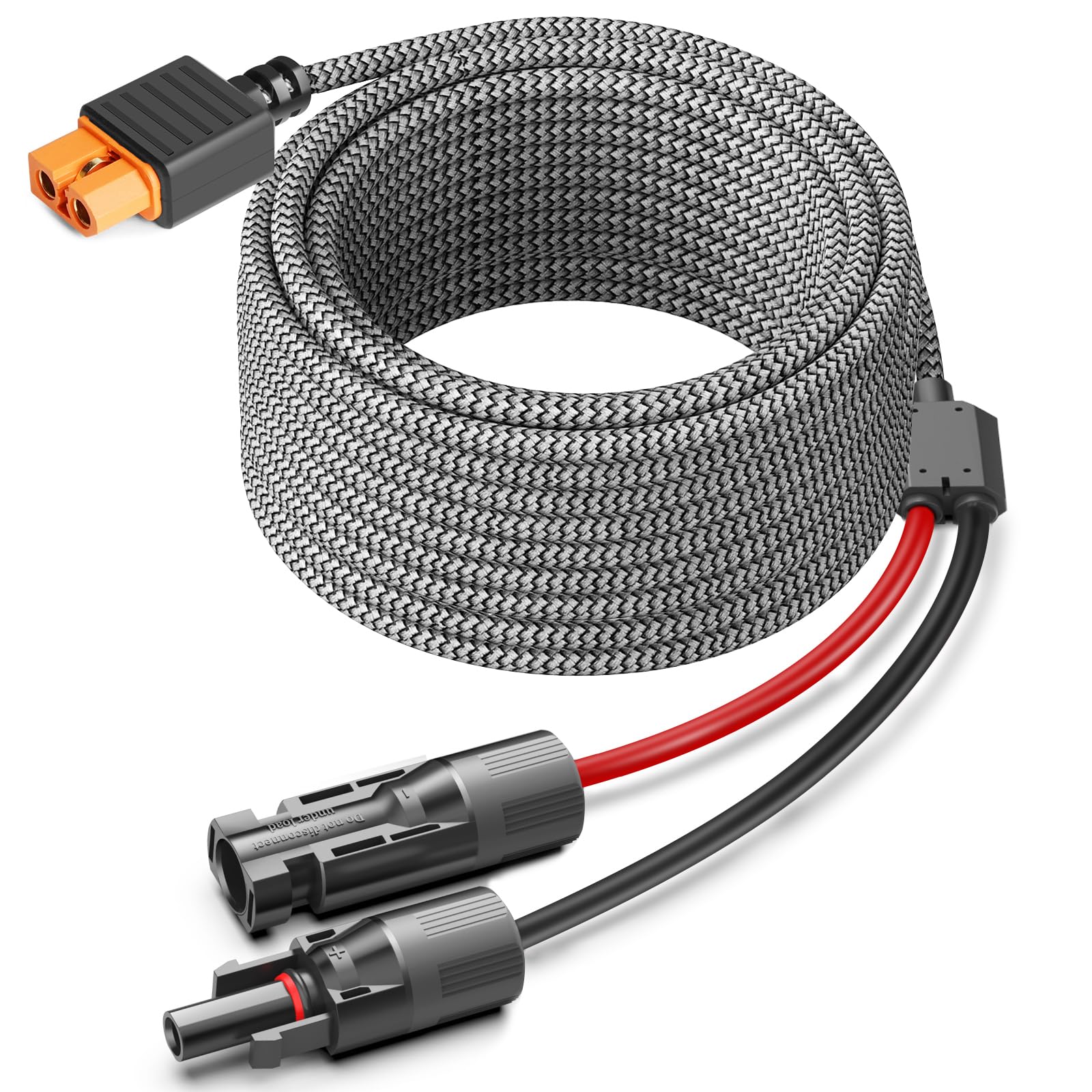 KFD Solar XT60i Verlängerungskabel 5m Solarkabel für Anker SOLIX C1000 C2000 Gen 2 ECOFLOW Delta 3 Plus River Extension Cable AFERIY DJI Power 1000 V2 BLUETTI Charging Cable Solar Plug to XT60