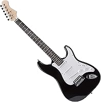 Vista 4 de RockJam Kit de guitarra eléctrica con amplificador de 10 vatios, funda, púas, cuerdas de repuesto y lecciones