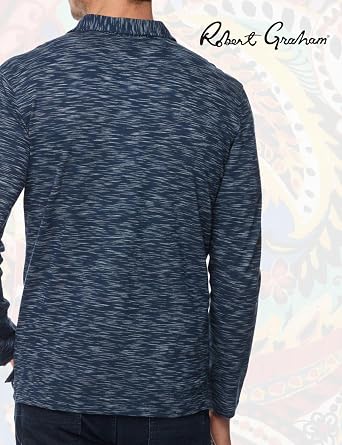 Robert Graham Men's Thales Long Sleeve Knit Polo Shirt