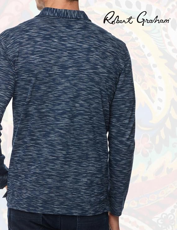Robert Graham Men's Thales Long Sleeve Knit Polo Shirt