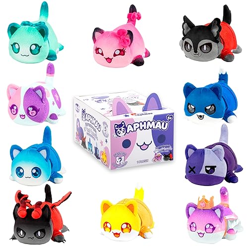 Aphmau 6” MeeMeow Mystery Plush – Series 6; YouTube Gaming Channel, Blind Box, 1 of 10 Possible, Friends MeeMeows, Official Merch - Litter 6 - Friends