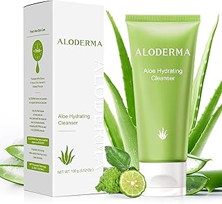 Aloderma Limpiador facial hidratante con aloe...