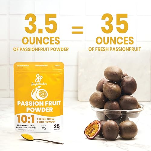 Miniatura 8 de Jungle Powders Paquete de polvo de frambuesa negra y maracuyá 100% natural, sin OMG, extracto vegano amigable para hornear, saborizar, cocinar y