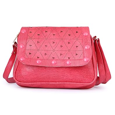 Ritupal Collection women handbag, Sling PU (Pink)