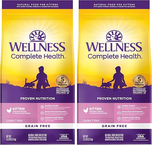 Vista 32 de Wellness, Comida Completa para Gatos, Saludable, Natural, Libre de Granos, Seca.