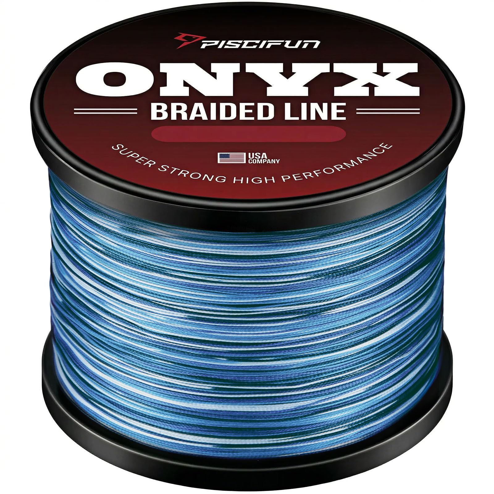 Piscifun Onyx PE Braided Fishing Line, 150yd 6lb Test, Blue-Camo โ image 1