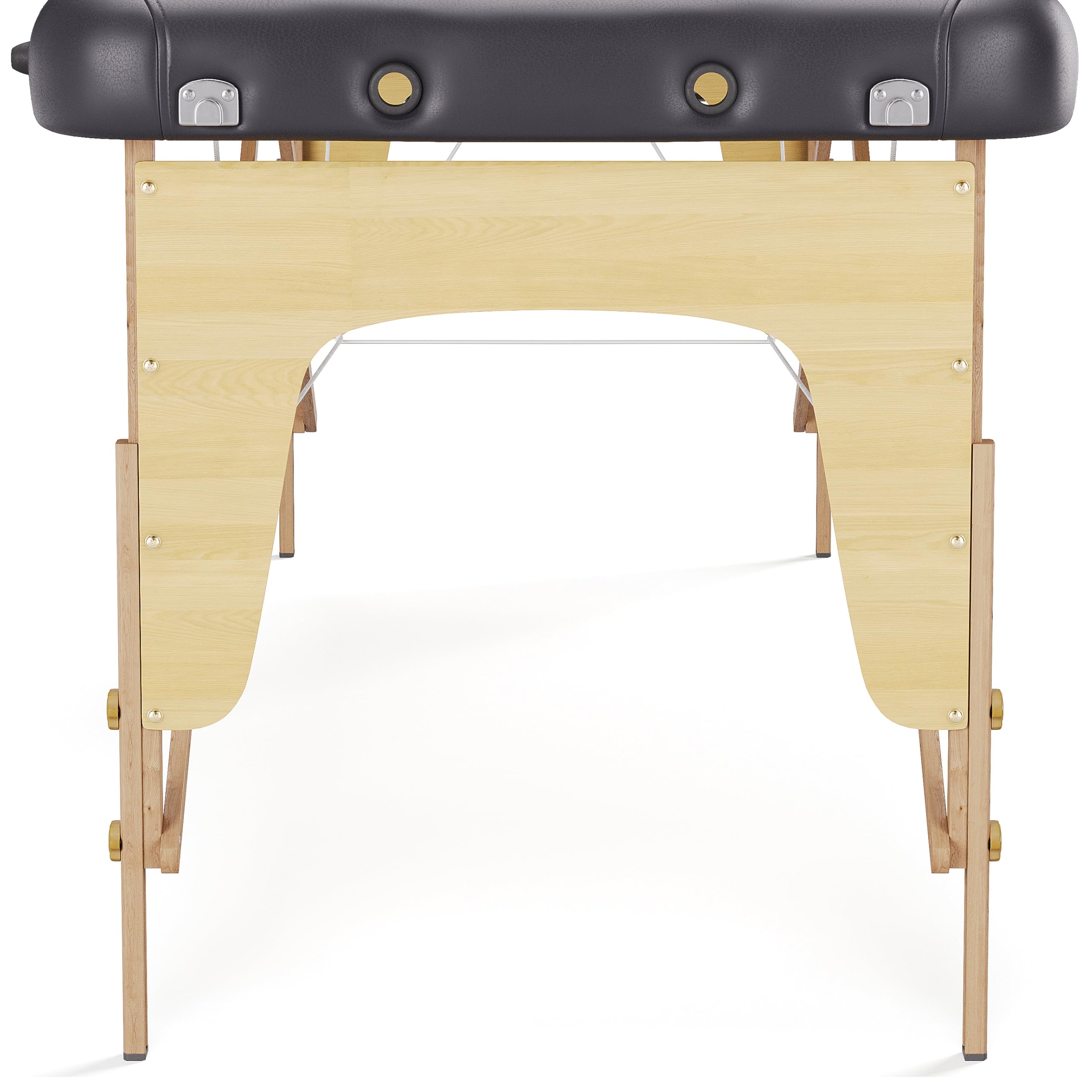 BELTOM® Table de Massage Basic 3 Zones Portables 185 x 60 cm. pour physiothérapie - Leger ne pèse Que 14,3 kg. - Cosmetique lit esthétique Pliante avec Panneau Reiki - Noir