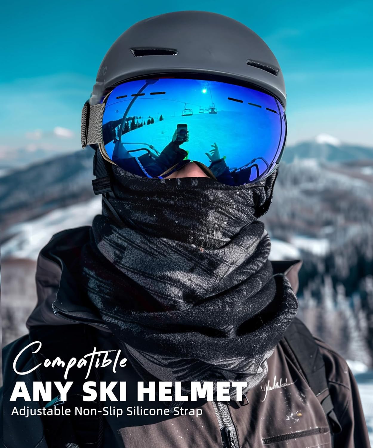 2Pack Ski Goggles for Men Women Snow Goggles Anti fog Snowboard Goggles with 100% UV Protection - Image 6