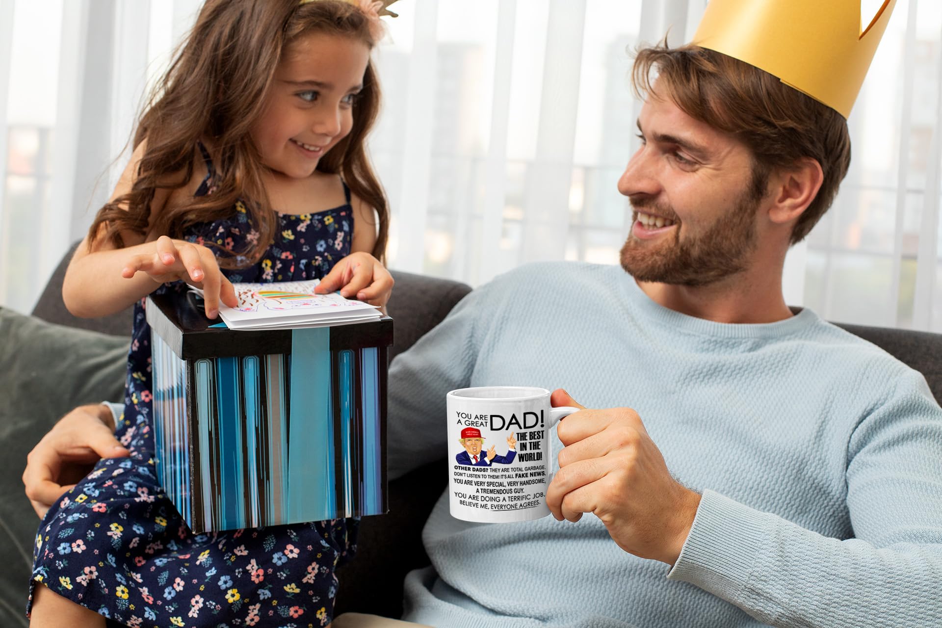 Amazon.com: Promotion & Beyond Trump Great Dad Father's Day Family Ceramic  Coffee Mug Tea Cup PB110 : Home & Kitchen