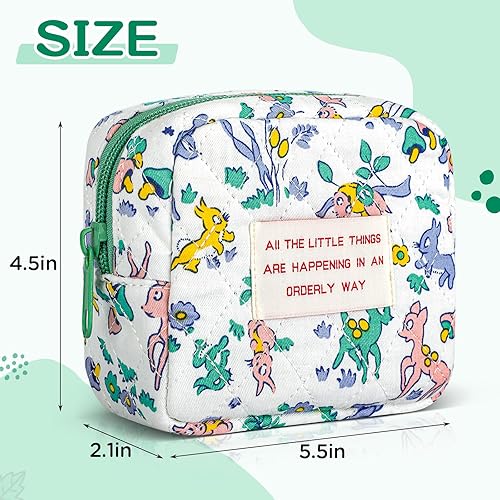 Miniatura 3 de Bolsa de maquillaje de algodón, A, Floral