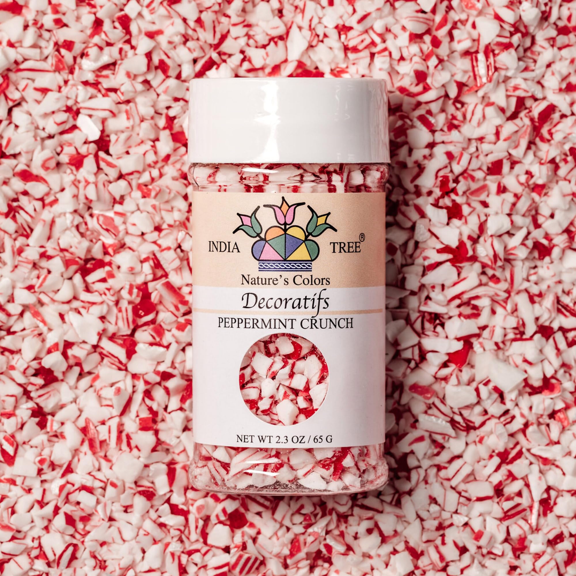 Nature's Colors Peppermint Crunch by India Tree – 2.3 Ounce (Pack of 3), Peppermint, Pack of 4, Model 10819