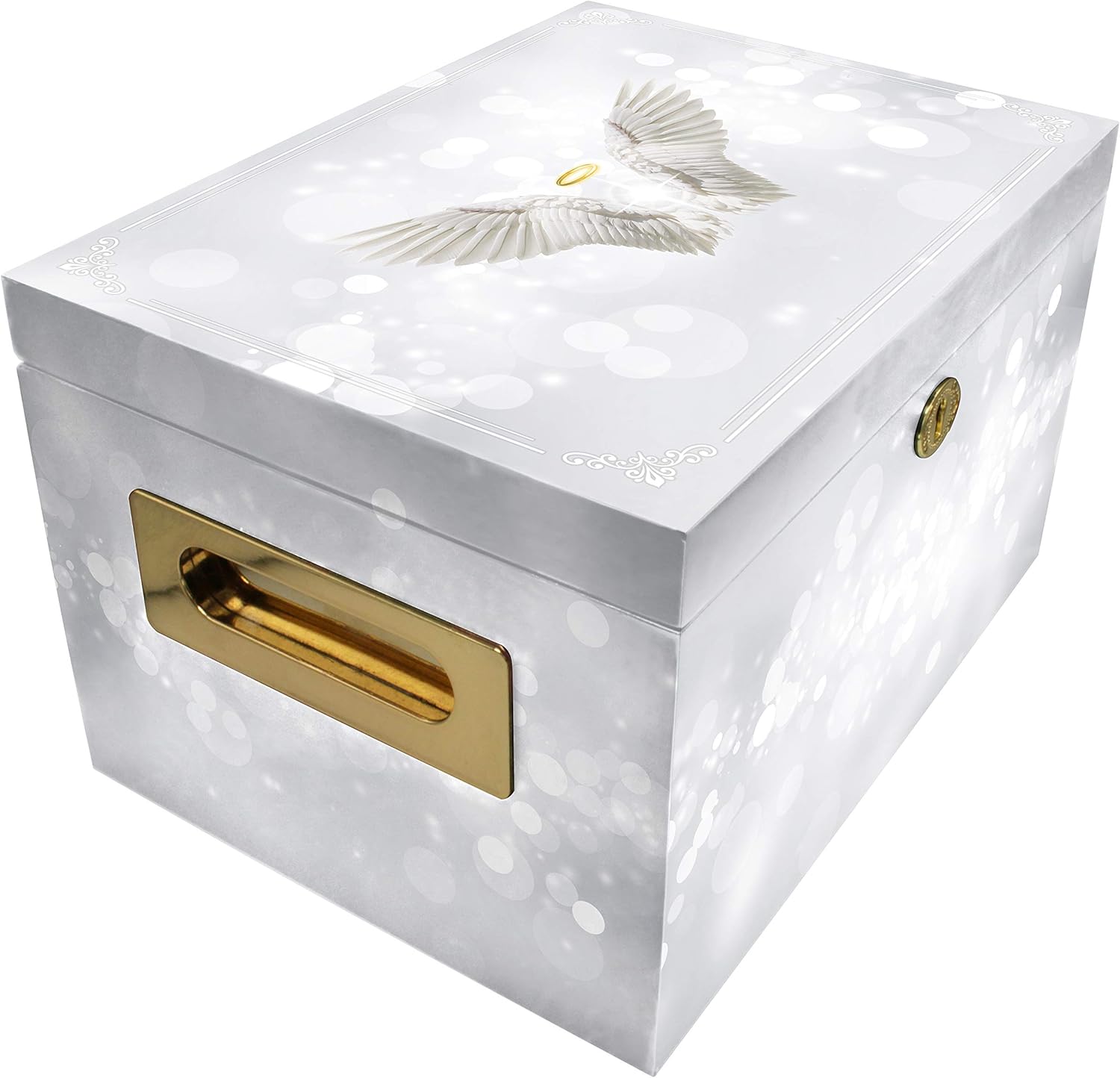 Lockable Cremation Urn for Ashes Adult Male & Female - Decorative Urns - Beautifully Handcrafted Urn for Ashes for Women & Men