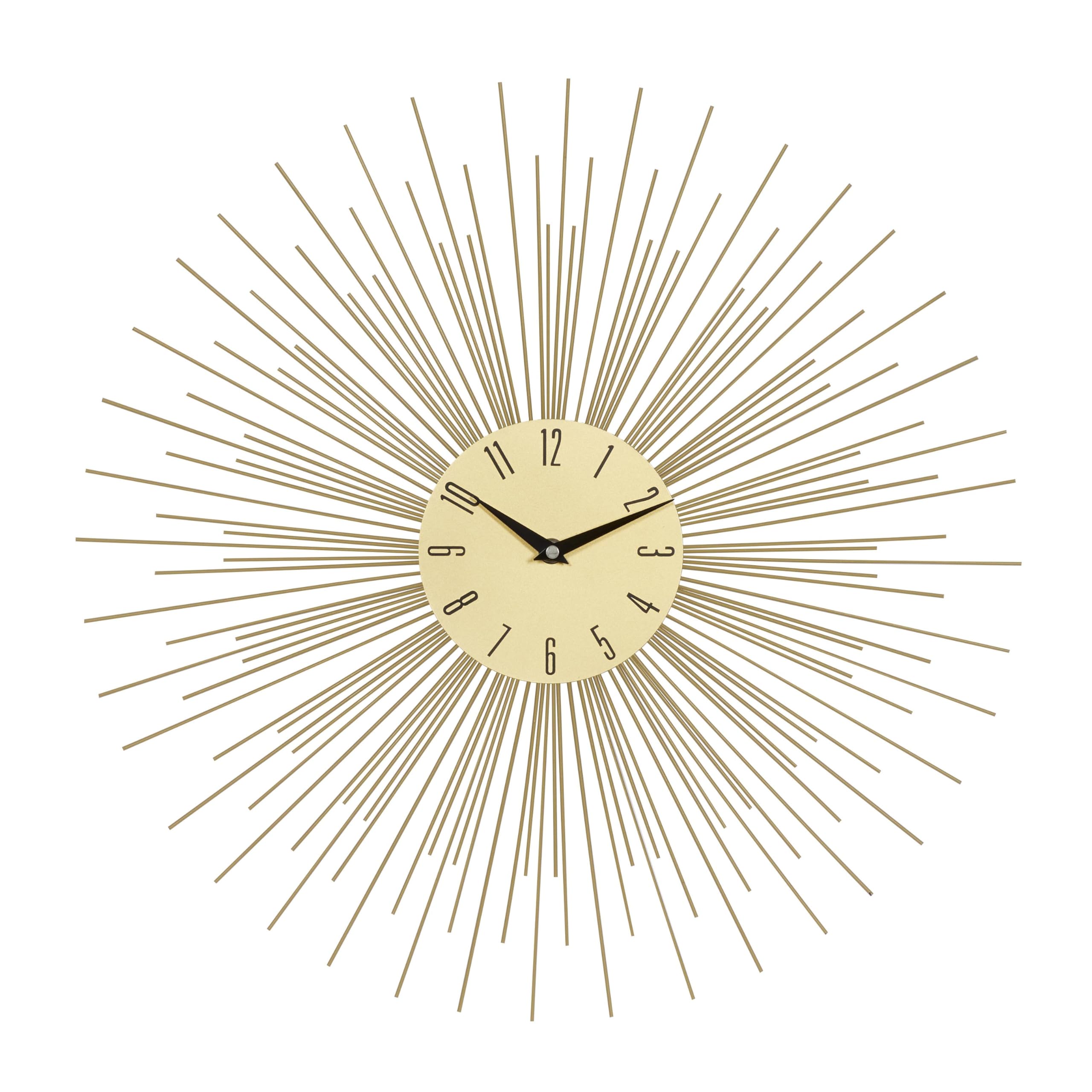 Metal Starburst Decorative for Home with Black Accents