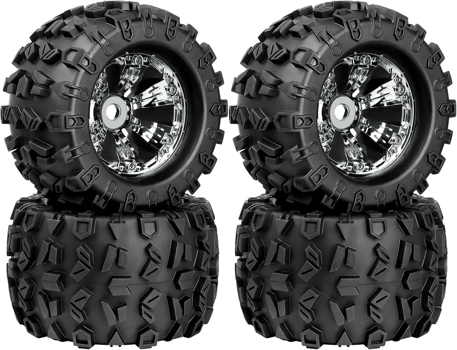 HobbyPark Pre-Glued 17mm Hex RC Truck Tires and Martinique Ubuy