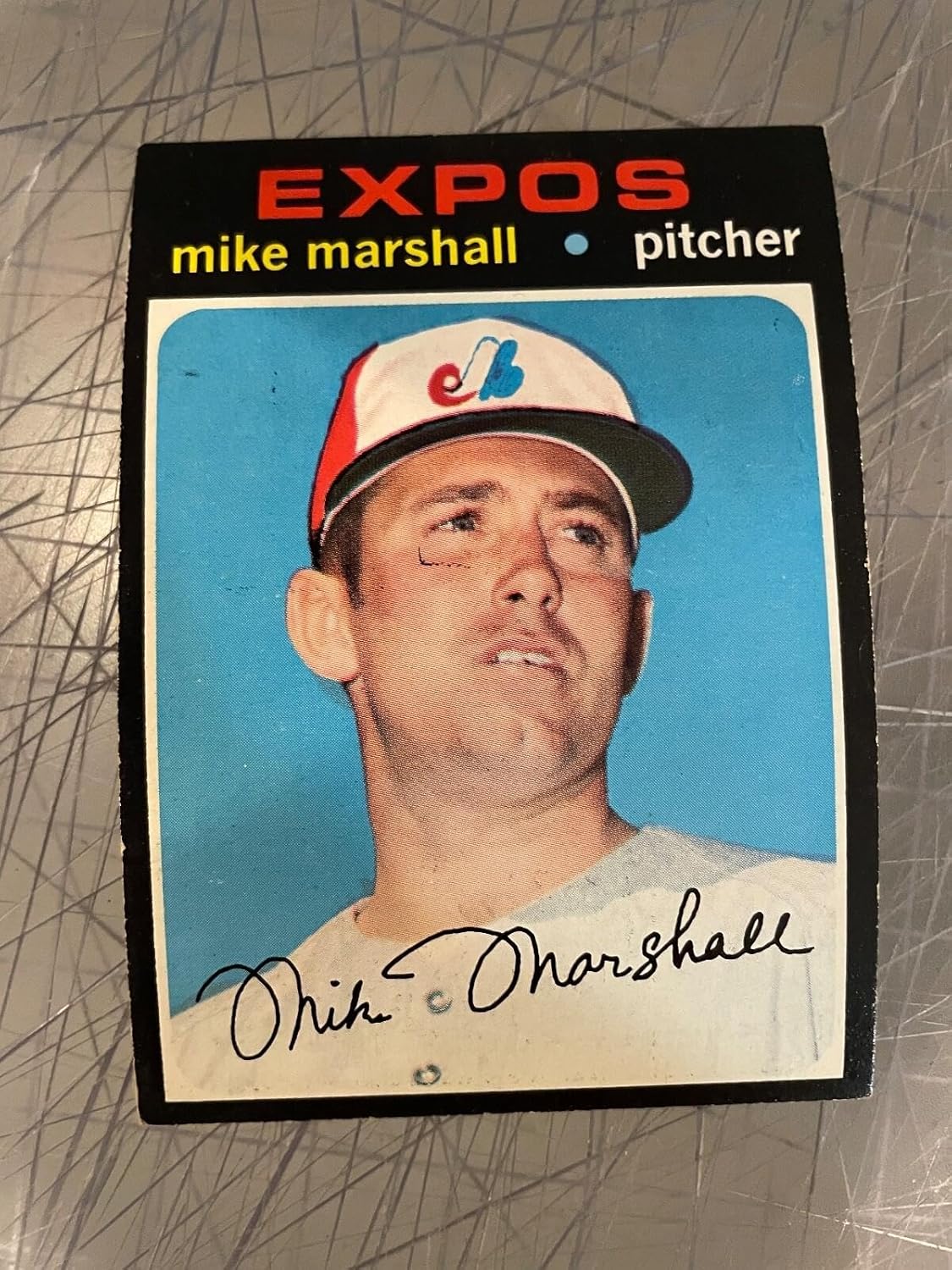1971 Topps #713 Make Marshall Montreal Expos Baseball Card Nm/mt - Sports Memorabilia