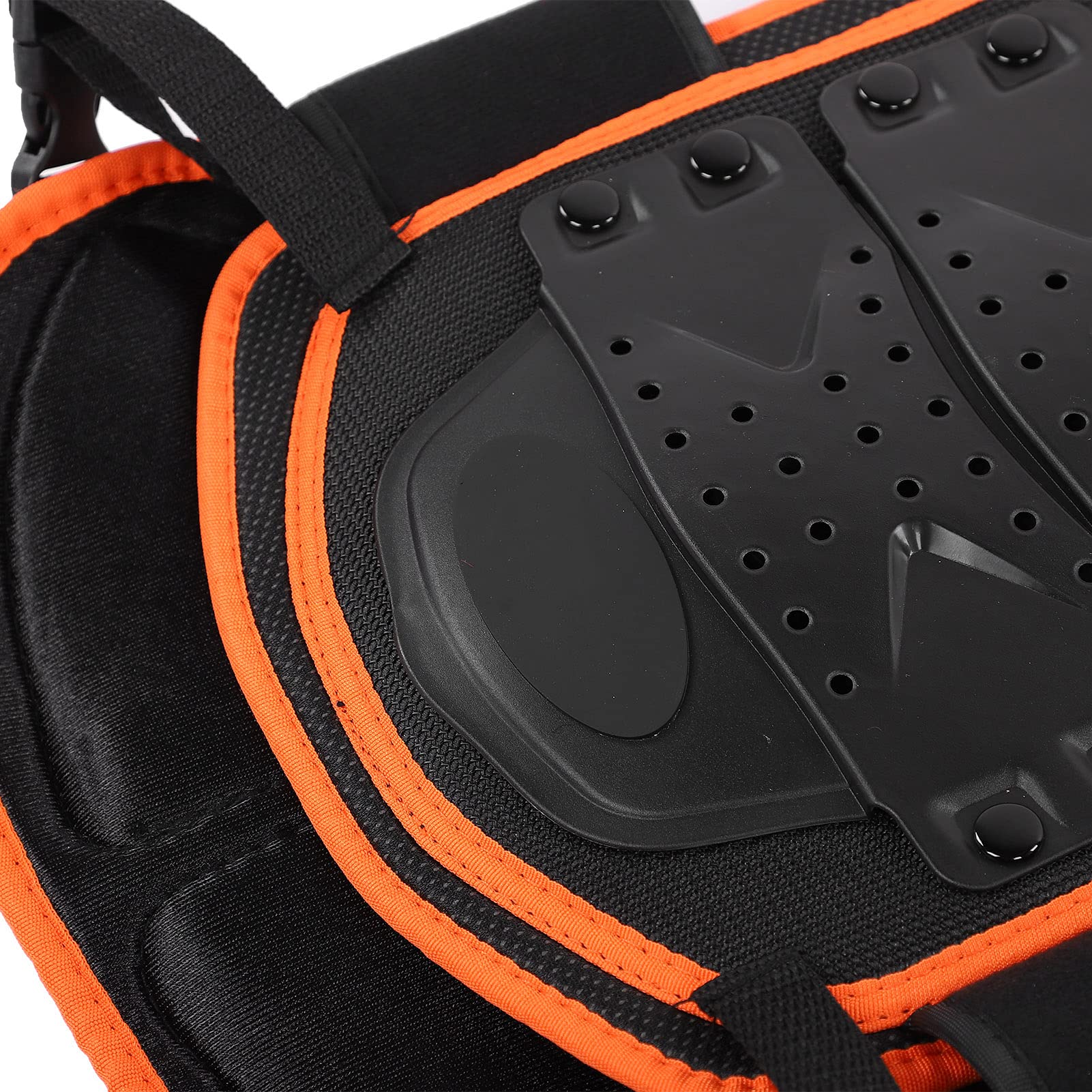 01 Reiten Brustschutz, Kinder Sport Protektor Weste Leicht zum Schutz des Körpers (Orange Black, S)