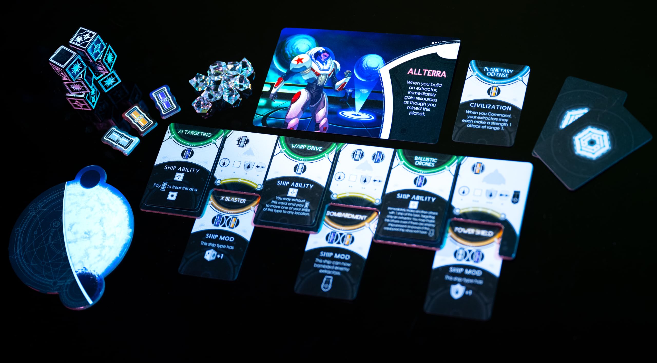 Grey Fox Games Last Light Juego de Mesa | Explora el Espacio, Lucha contra Tus Amigos, controla una Carrera alienígena | A Partir de 14 años | 2 a 4 Jugadores | 60 Minutos