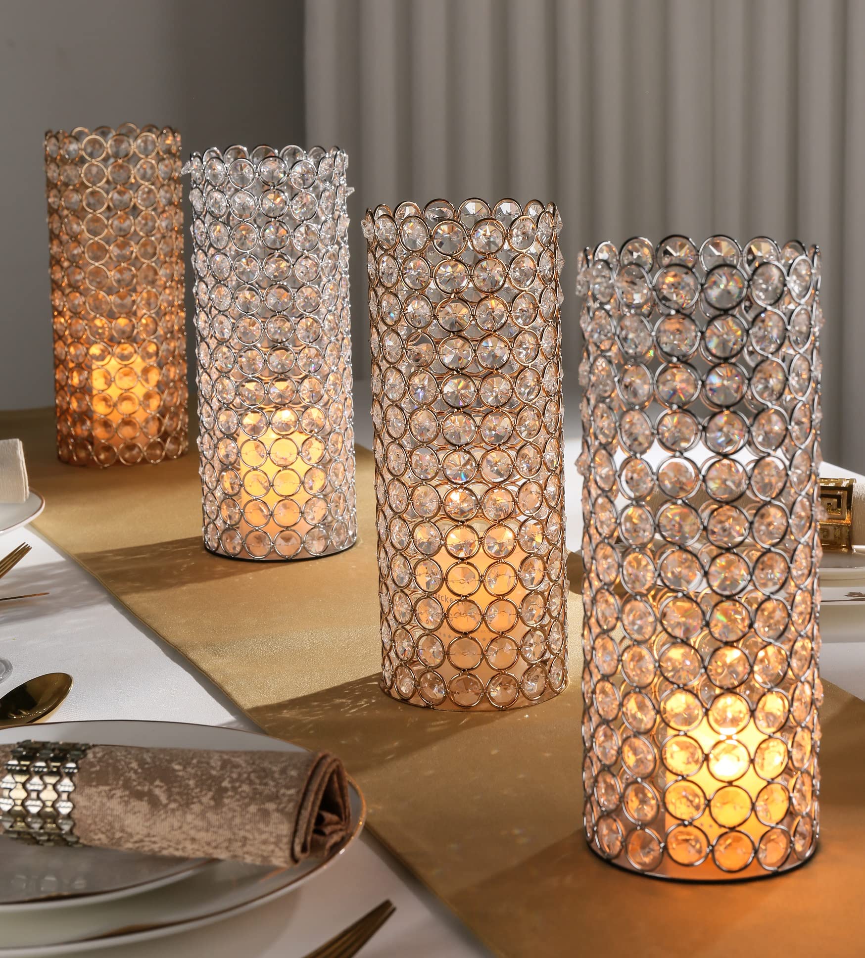 Bling Centerpieces Cylinder Wedding Centerpieces 2 Pcs Acrylic Column