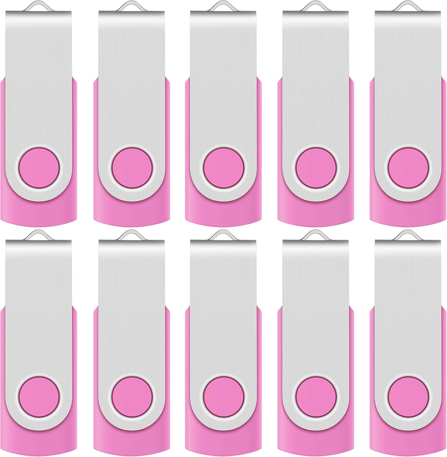 Enfain 10 Pcs 16GB Pink Memory Pen Stick USB Flash Drives Thumb Drive for Wedding Gifts, Photographing, Girls Gift Enfain 10 Pcs 16GB Pink Memory Pen Stick USB Flash Drives Thumb Drive for Wedding Gifts, Photographing, Girls Gift