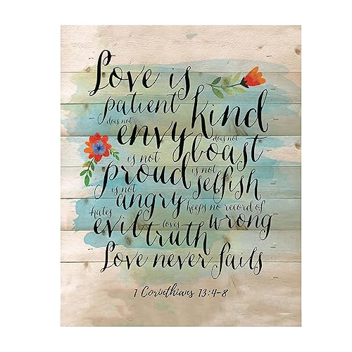 Amazon Com Love Is Patient Kind Never Fails 1 Corinthians 13 4 8 Bible Verse Wall Art 8x10 Modern Floral Rustic Design Scripture Wall Print Ready To Frame Home Office Church Decor Great Christian Gift Handmade Products Amazon Com Love Is Patient Kind Never Fails 1 Corinthians 13 4 8 Bible Verse Wall Art 8x10 Modern Floral Rustic Design Scripture Wall Print Ready To Frame Home Office Church Decor Great Christian Gift Handmade Products