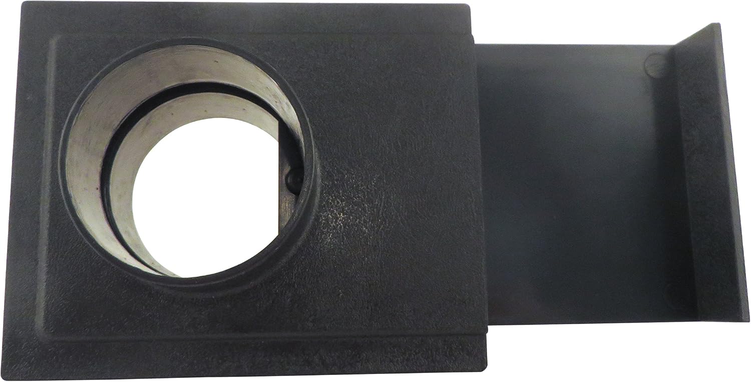 2-1/2 Inch ABS Plastic Blast Gate 2-1/2 Inch OD Openings on Both Sides for Dust Collection Systems 73449