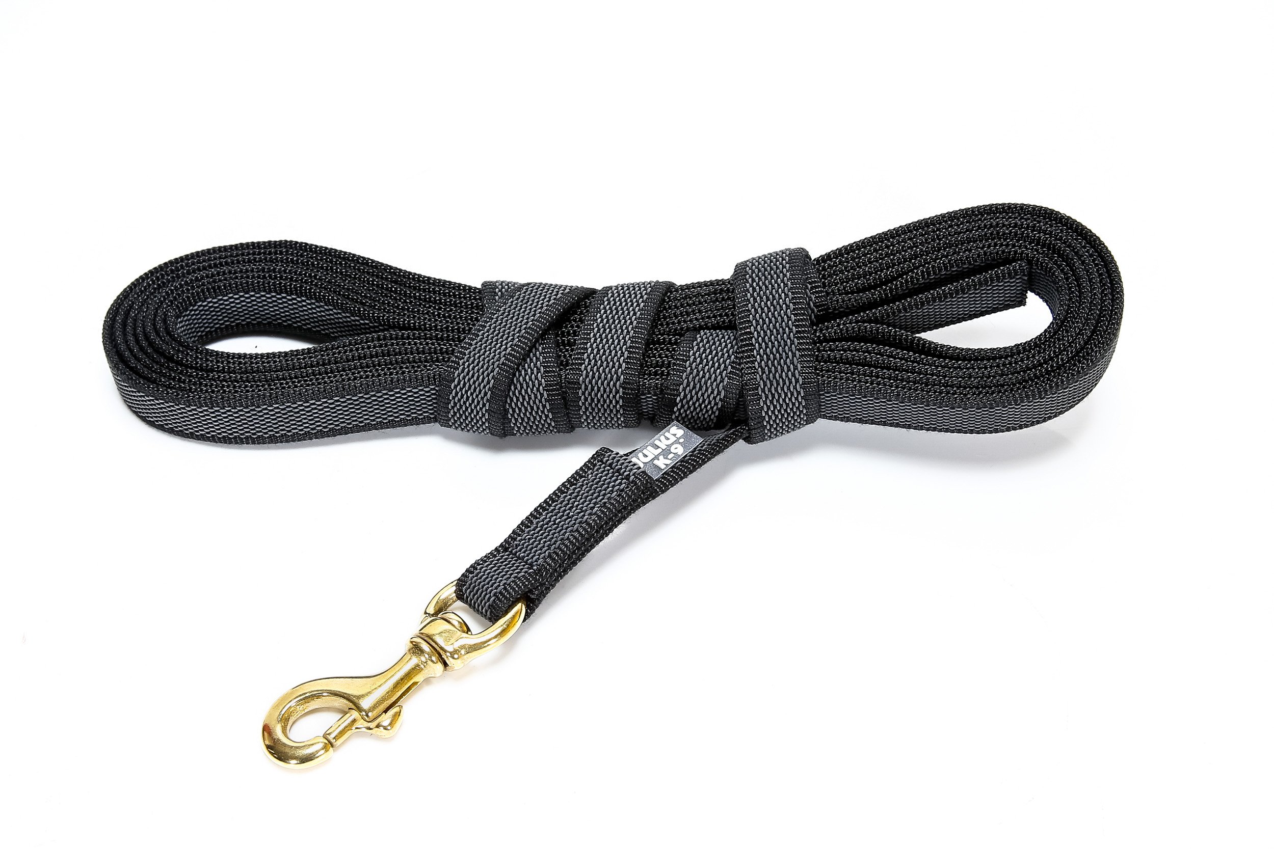 Color & Gray Super-Grip Leash without Handle, 14 mm x 2 m, Black-Gray — view 15