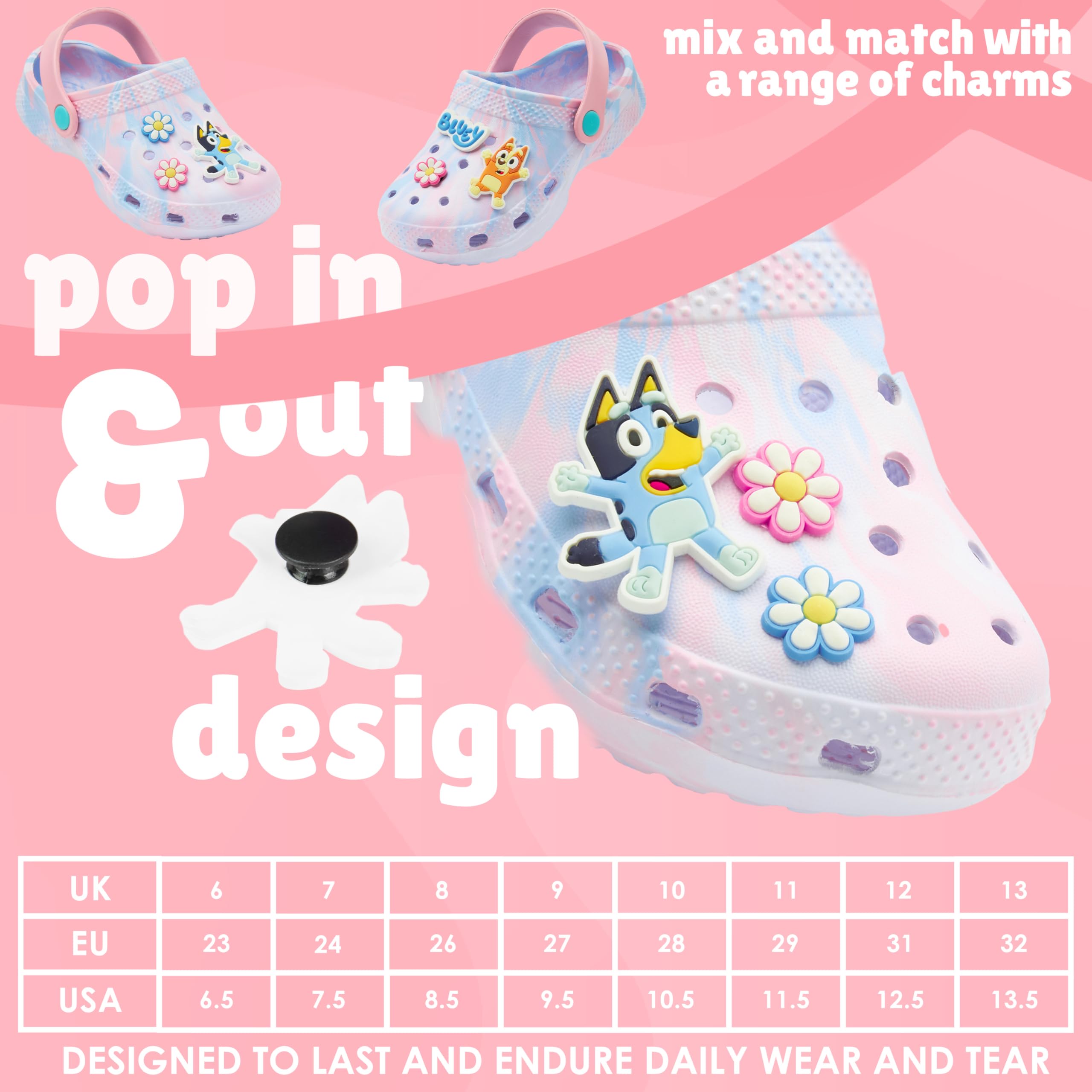 BlueY Sabots Enfants Sabot Jardin Bingo Chaussures Été Fille Garçon avec Charms Intérieur Extérieur Maison Plage Piscine