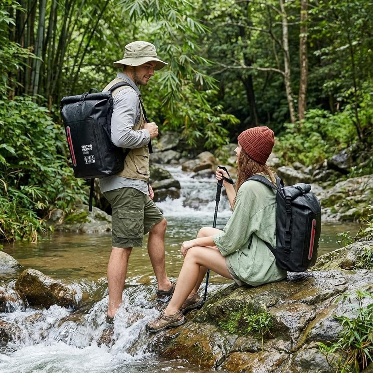 Dry Bag impermeabile 25L fluttuante e leggero sacco asciutto per le donne zaino impermeabile per kayak, canottaggio, pesca, nuoto, campeggio, escursionismo, chiusura roll-top e spallacci