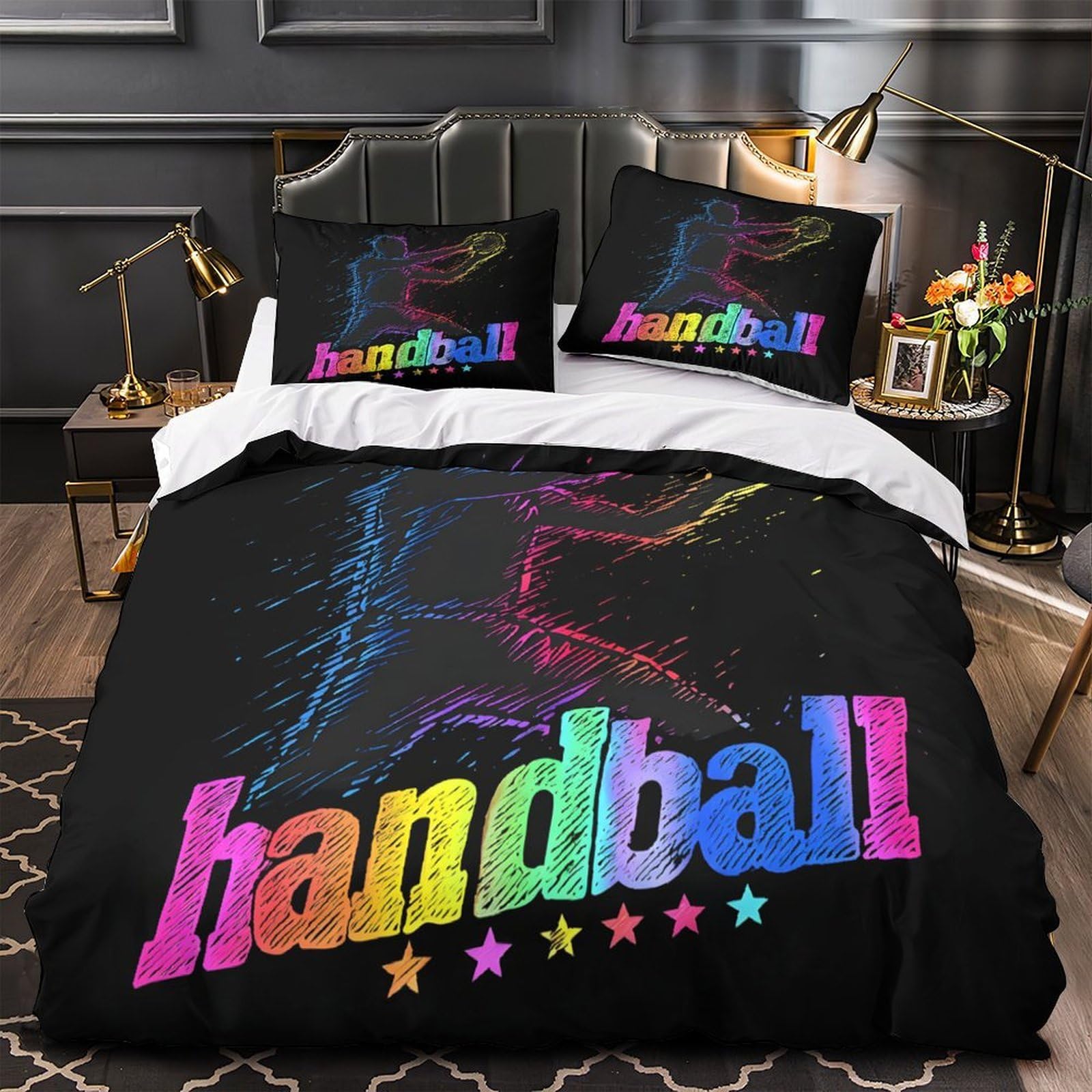 Housse de couette graffiti 3D Super King 260x220 cm en microfibre