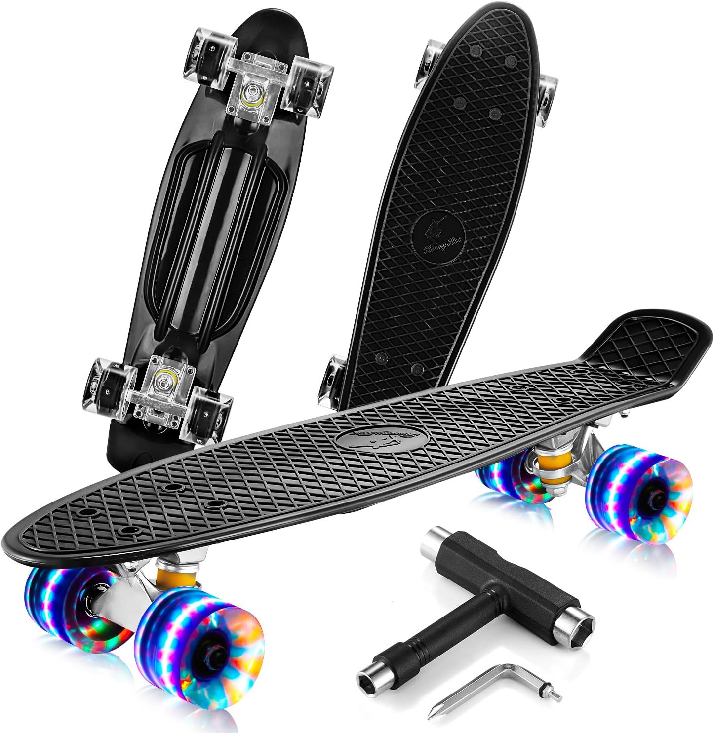 Beleev Complete Retro Mini-Cruiser Skateboard