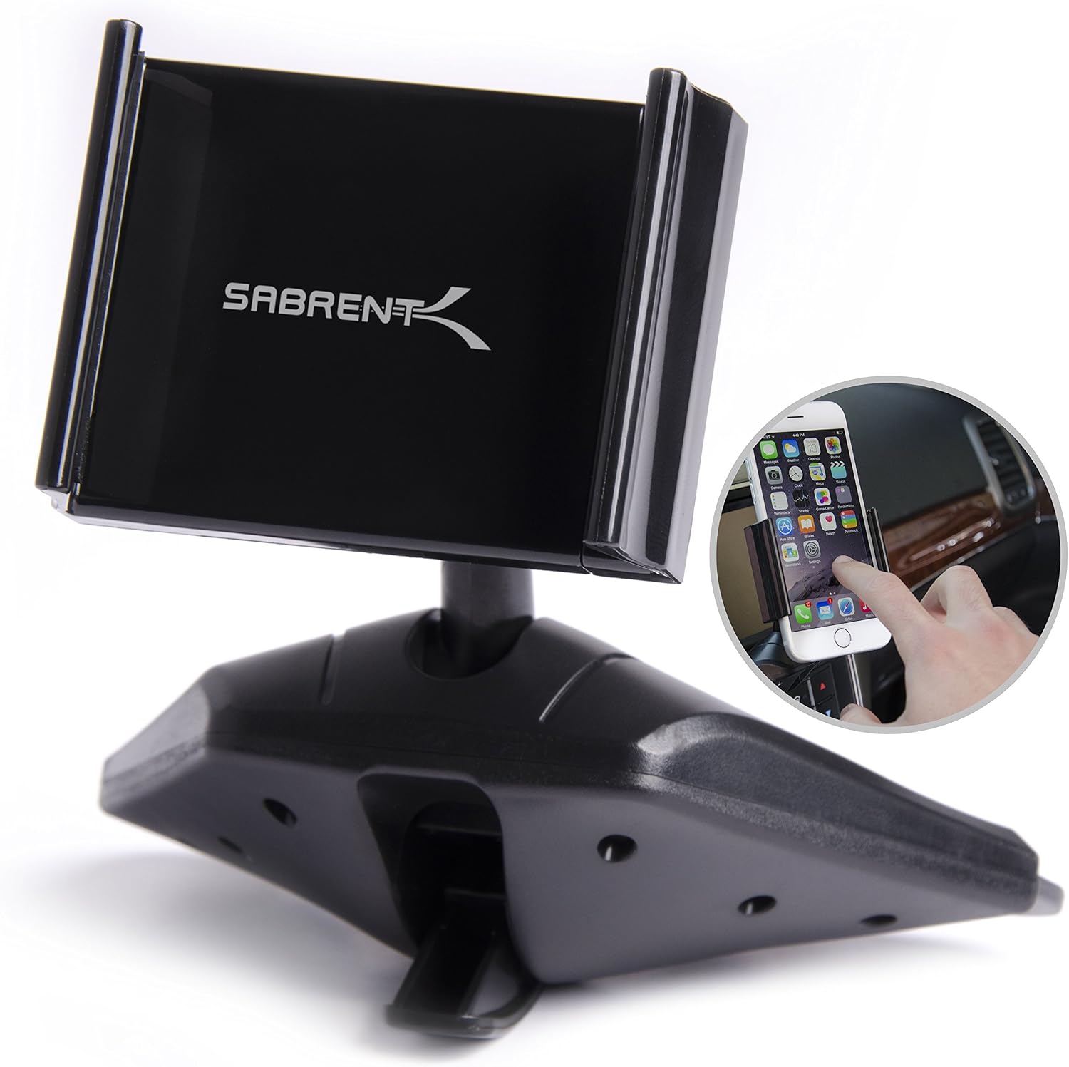Sabrent Universal Smartphone CD Slot Mount for 3.5" - 5.5" Smartphones (cm-CSCD)