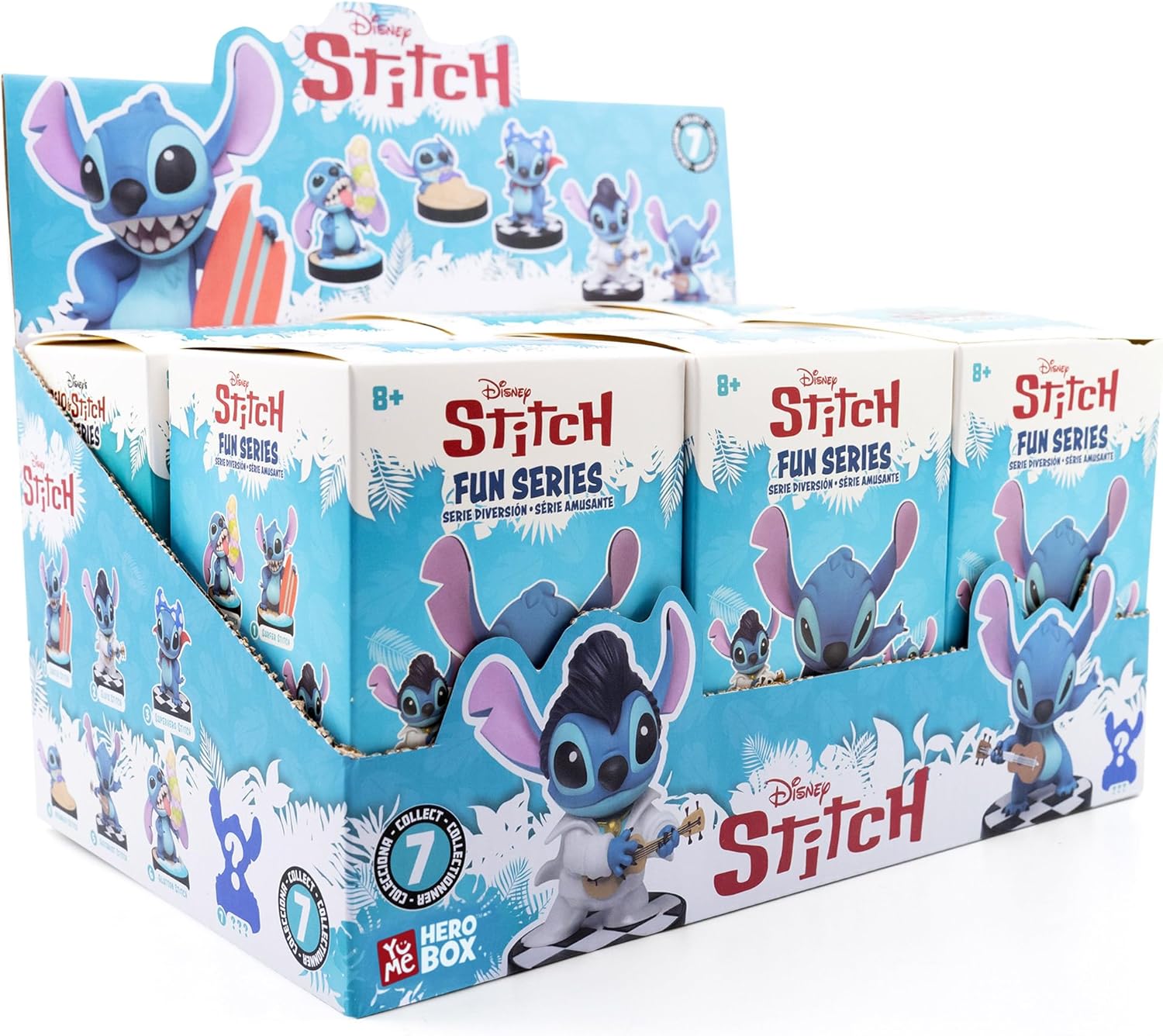 YuMe Disney Lilo and Stitch Blind Box (6 Pack) - 3" Movie Inspired Figurines, Collectible Figures Blind Box for Fans & Kids - Ideal Gift for Birthdays, Holidays & Collectors, Ages 8+