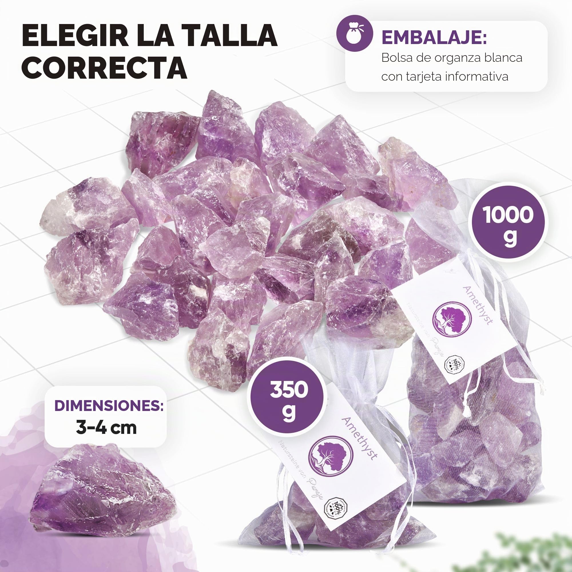 PURAJA shungite gemstone set | Piedras naturales en bruto de primera calidad | Uso versátil como piedras de agua, piedras curativas, piedras de chakra | Cristales puros