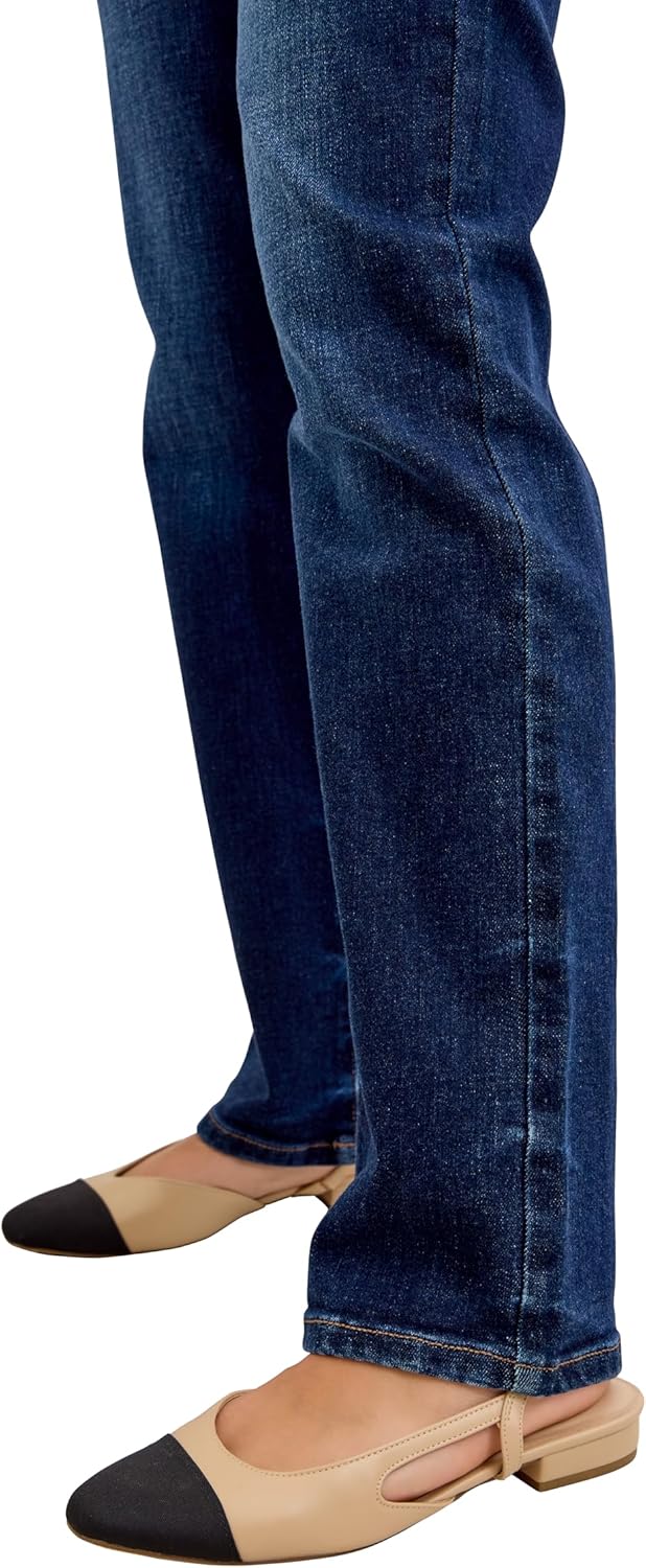 Judy Blue Womens Jeans - Mid Rise Straight (Multiple Inseam Options) - Image 5