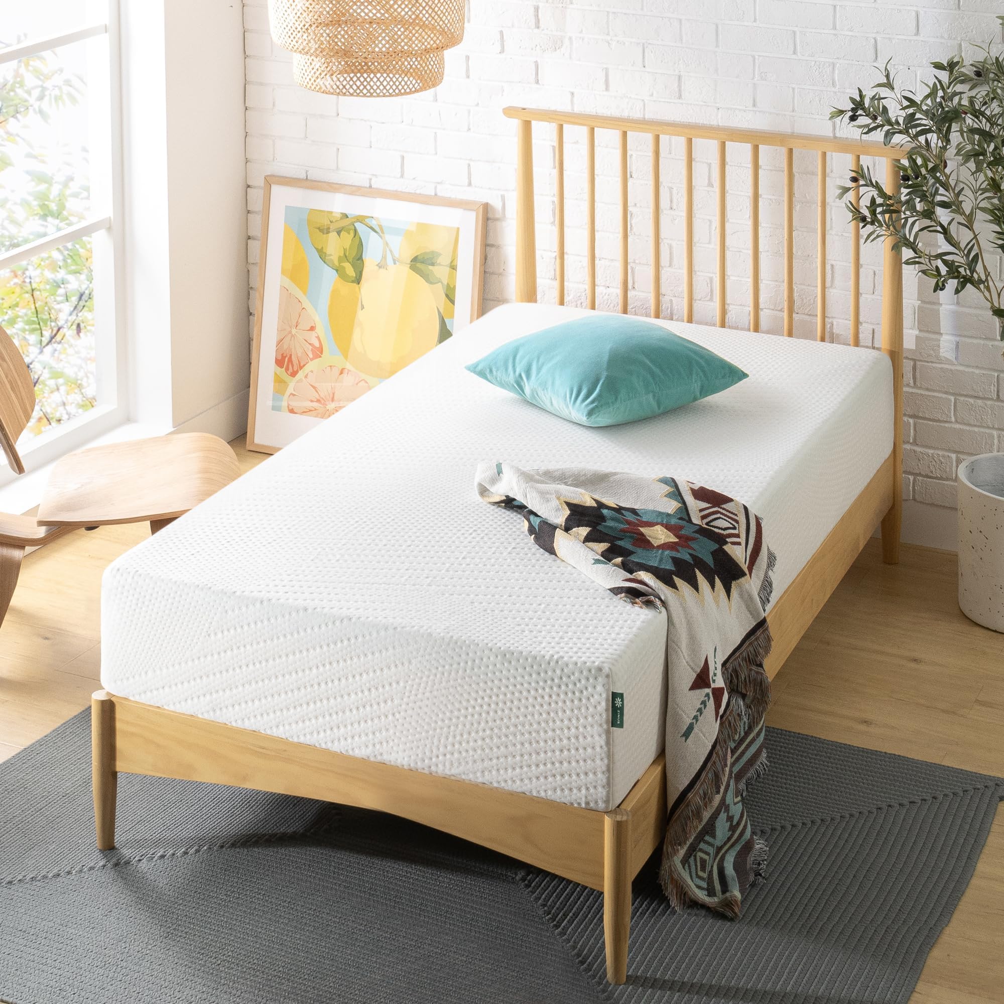 Zinus Twin Mattress, 10 Inch Green Tea Essential Memory Foam Mattress