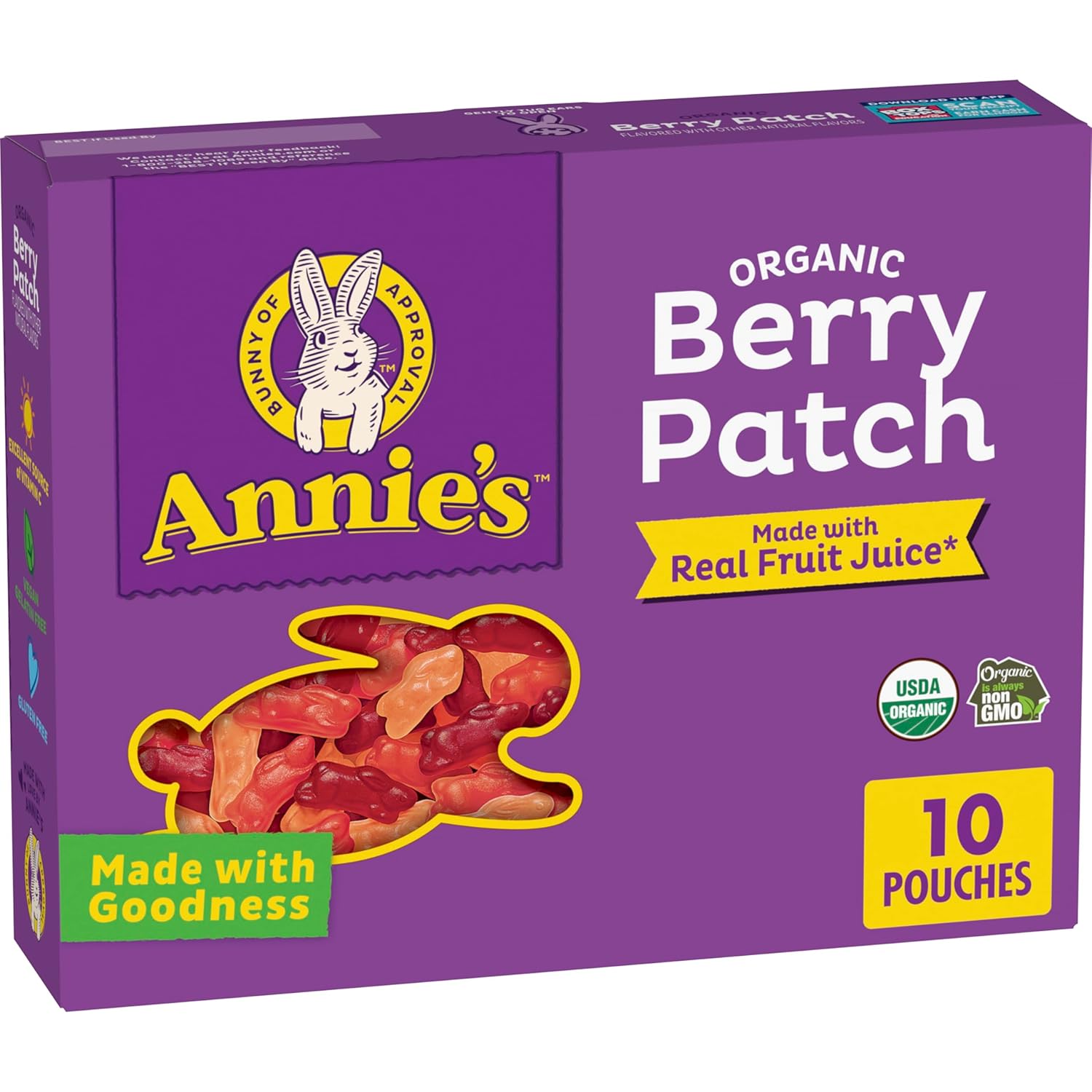 Annie's Organic Berry Patch Bunny Fruit Flavored Snacks