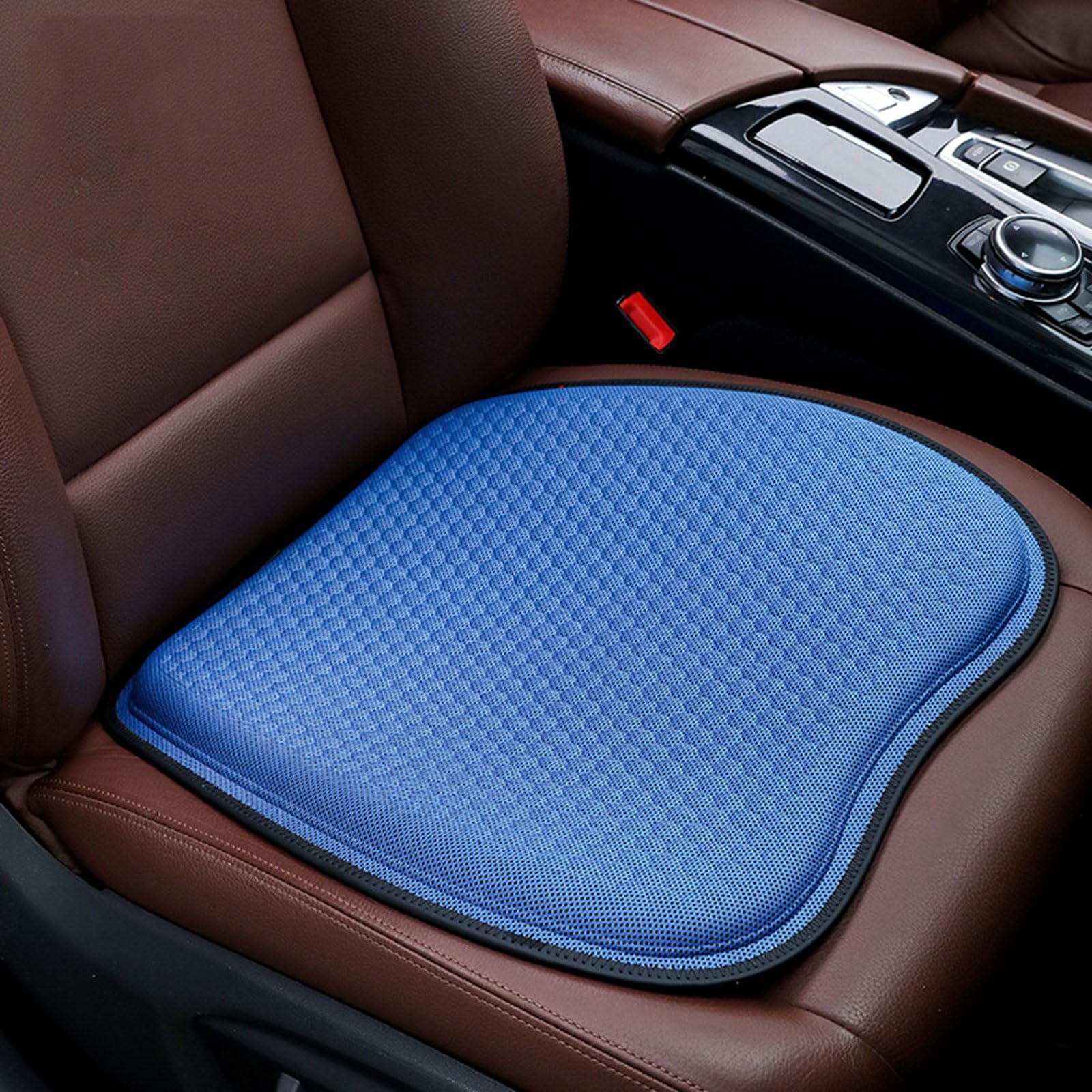 Coussin de siège voiture respirant pour VW ID.5 GTX antidérapant bleu