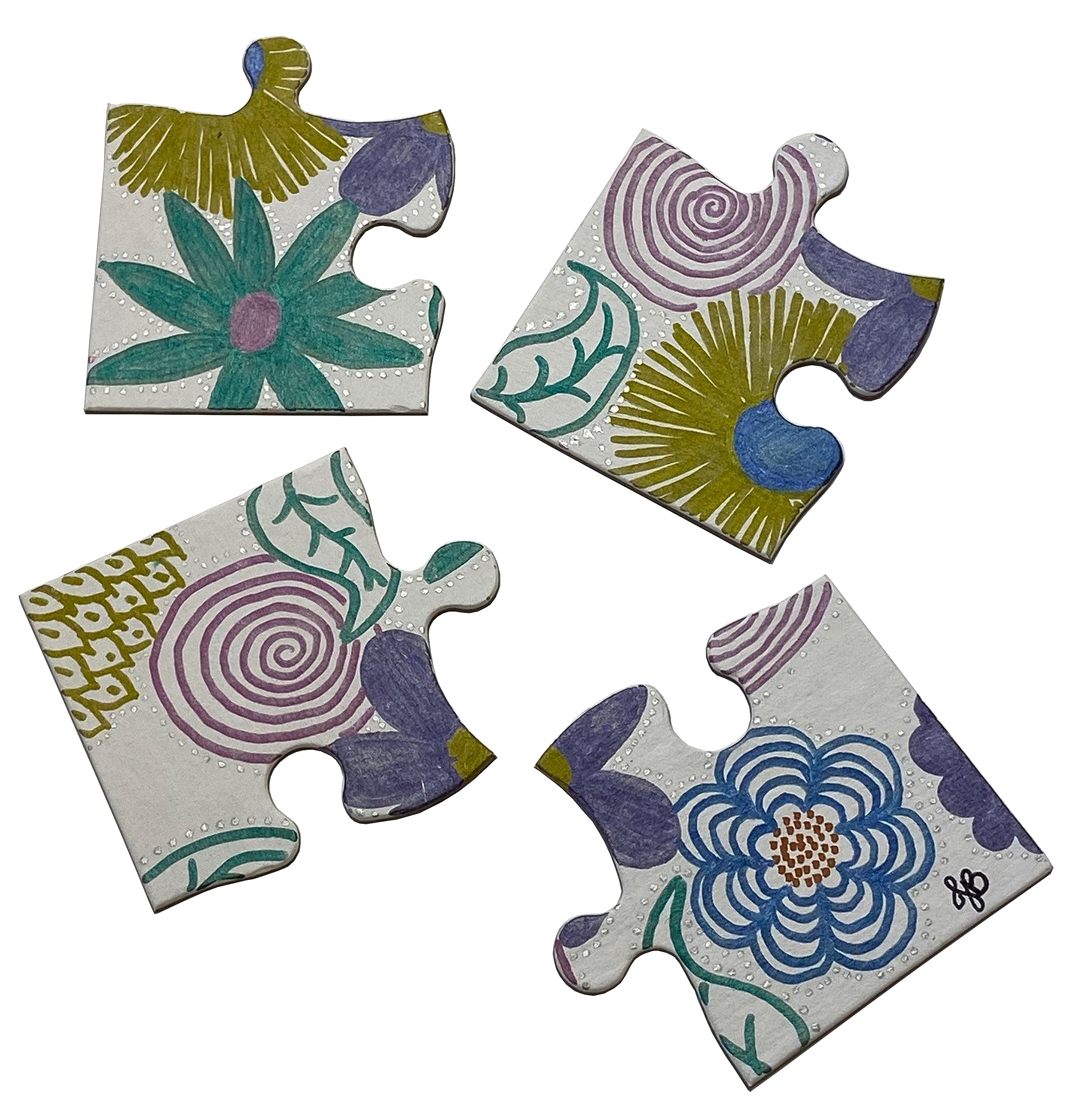 INOVART 2757 Puzzle, Weiß, 4-Piece