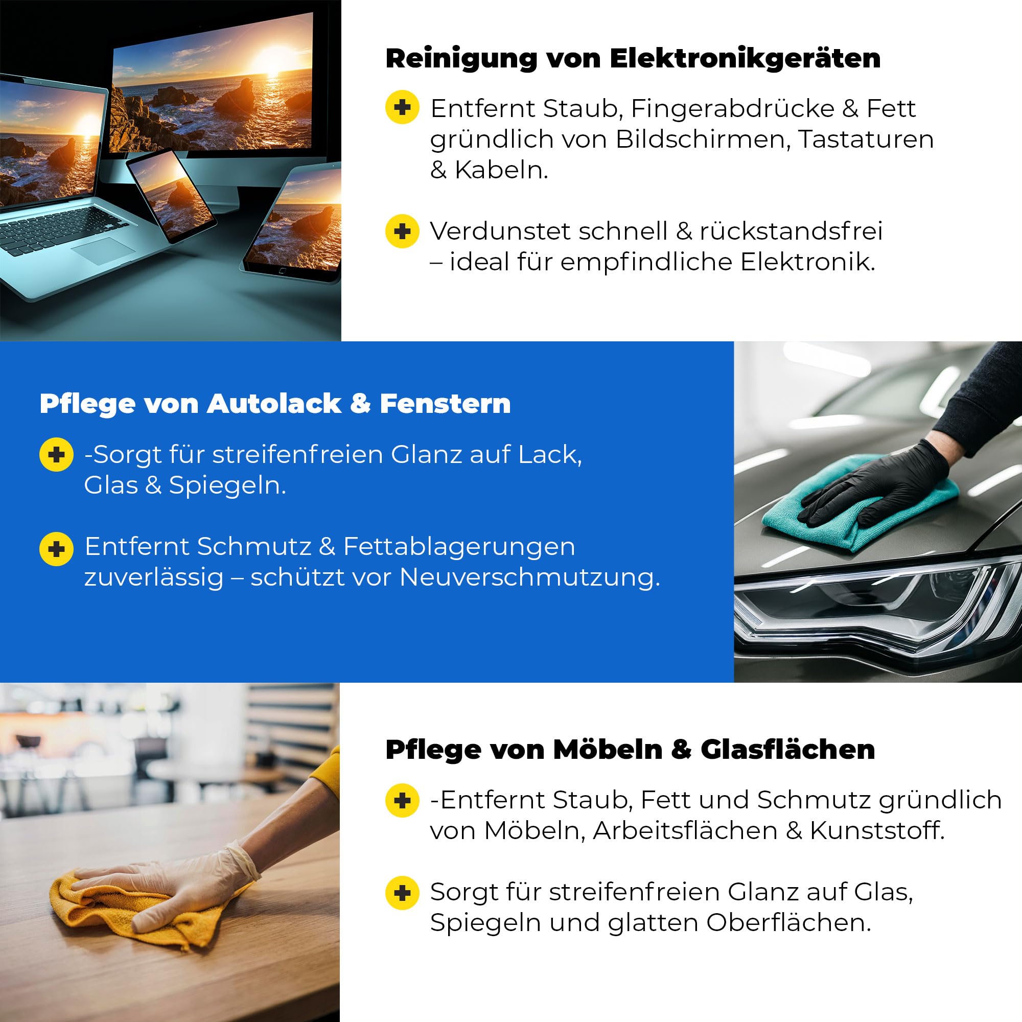 Isopropanol 85% IPA 44 x 5L – Isopropylalkohol Reinigungsalkohol für Elektronik, Glas, Auto & Werkstatt – Klebereste Entferner, fettlösend & rückstandsfrei