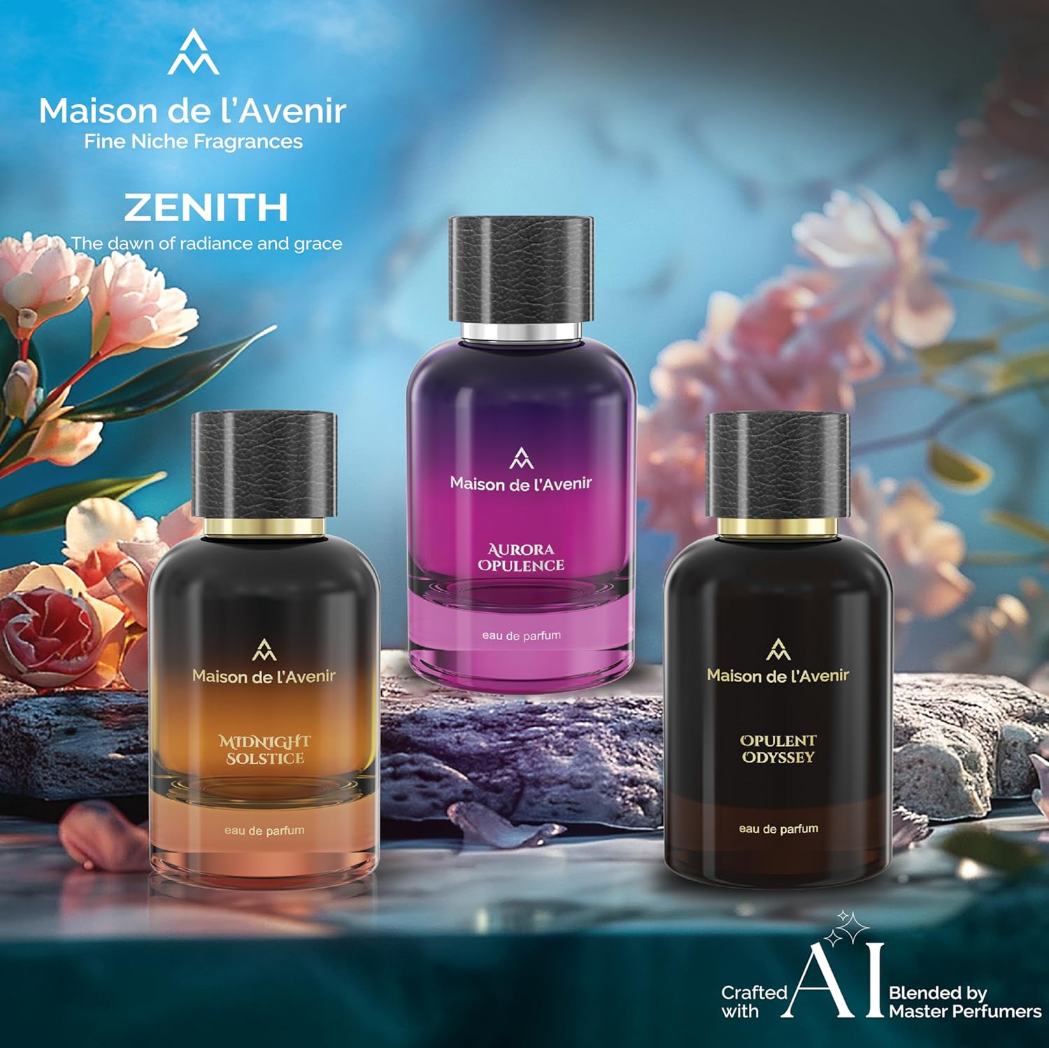 Maison de l'Avenir Aurora Opulence – ZENITH COLLECTION | Floral Woody Fragrance | Unisex Cologne & Perfume | Natural & Essential Oils | Eau de Parfum (36 Hours) | Made in UAE | 100ml / 3.4 fl. oz. - Image 7